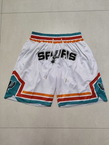 NBA San Antonio Spurs 2021-22 city just don shorts blanc